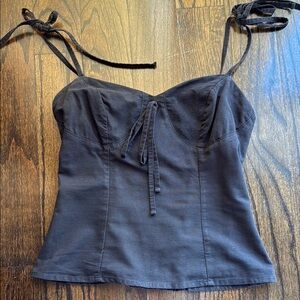 By the way Black Cute Tank Top